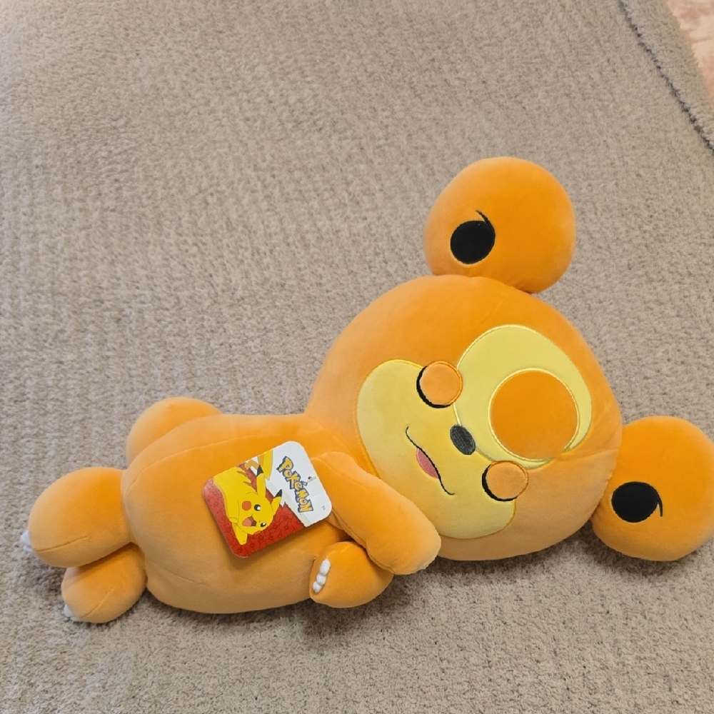 Pokemon Teddiursa 18in Sleeping Plush, Super Soft Cuddling New